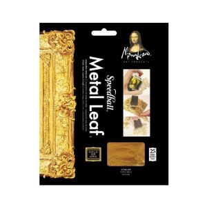 Speedball® Mona Lisa Metal Leaf Gold 5.5x5.5" 25Leaves.