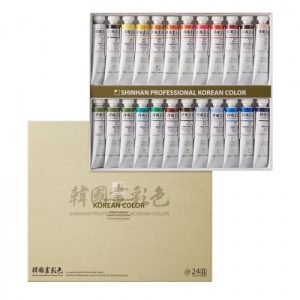 SHINHANART PROFESSIONAL KOREAN COLOR (B) 24 COLORS X 20ML TUBE SET