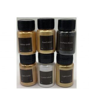 MICA POWDER SET OF 6 - GOLDEN