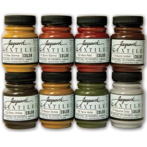 JACQUARD EARTH TONE TEXTILE COLOR 2.25OZ 8PCS/SET