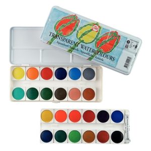 TALENS TRANSPARENT WATERCOLOUR SET 24 PANS