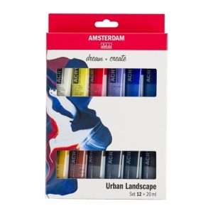 AMSTERDAM ACRYLIC URBAN LANDSCAPE SET 12 X 20ML